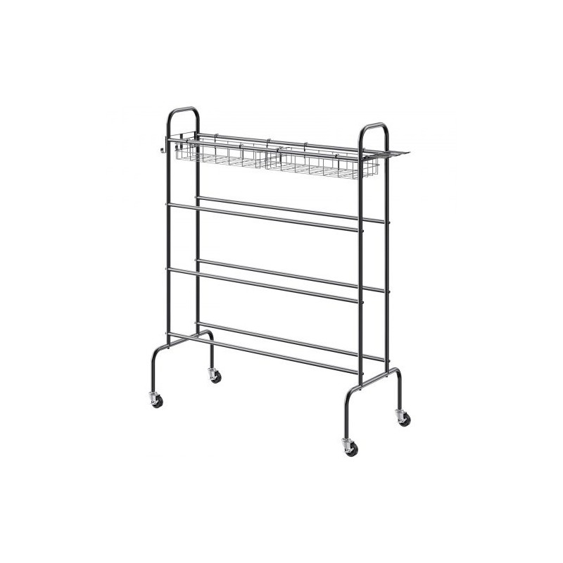 Pallo- ja urheiluvälineteline neljä tasoa hiiliteräs pyörillä irrotettavat korit