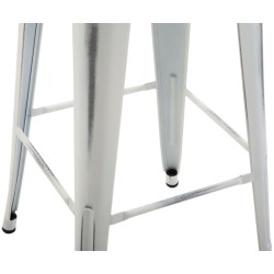 Joshua V2 teollinen baarijakkara pinottava metallinen moderni keittiötuoli