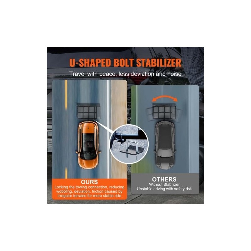 Vetokoukkuun kiinnitettävä rautainen pyörätuoli ja skootterikori 1175×680×112 mm 226,8 kg