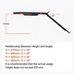 Vetokoukkuun kiinnitettävä rautainen pyörätuoli ja skootterikori 1175×680×112 mm 226,8 kg