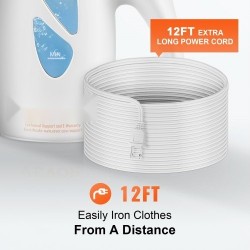 Pystymallinen käsikäyttöinen vaatehöyrystin 800 watin teho irrotettava 240 millilitran säiliö suojakäsineet