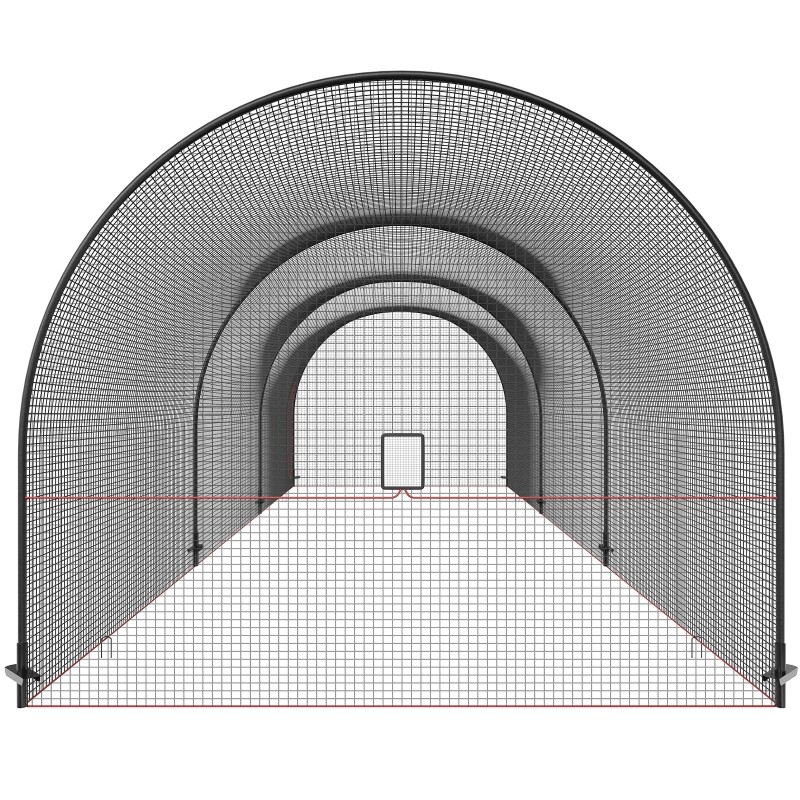 Lyöntihäkki 33 jalan täysin suljettu lasikuitutangot baseball ja softball harjoitteluun