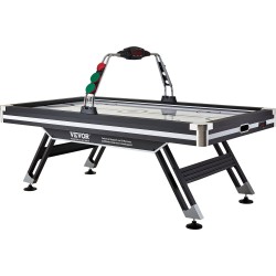 LED-ilmailmakiekkopöytä MDF-levy metalli PVC-pelipinta 4 pelaajaa LED-pistelaskuri 120 V moottori