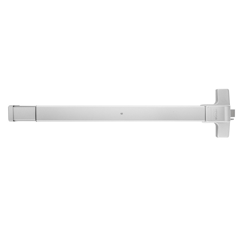 Työntöaisa-hätälukko hiiliteräksinen puu- ja metallioville 711–1041 mm ulkokahvalla 3 avaimella