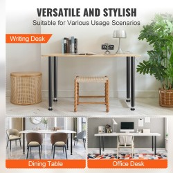 Pöydänjalat hiiliteräksiset säädettävät 711 mm 544 kg 4 kpl musta