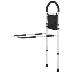 Sängynlaita säädettävä korkeus hiiliteräsputki PU-kahva sopii useimpiin sänkyihin