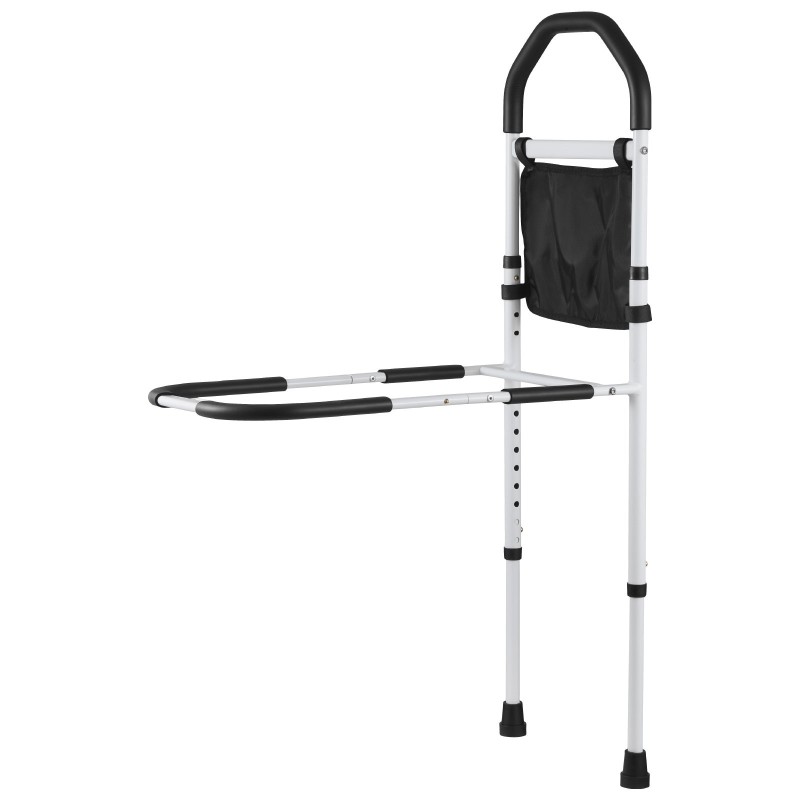 Sängynlaita säädettävä korkeus hiiliteräsputki PU-kahva sopii useimpiin sänkyihin