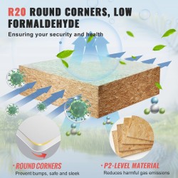 Lastulevyinen pöytälevy 1397×711 mm 25 mm valkoinen 100 kilon kantavuus