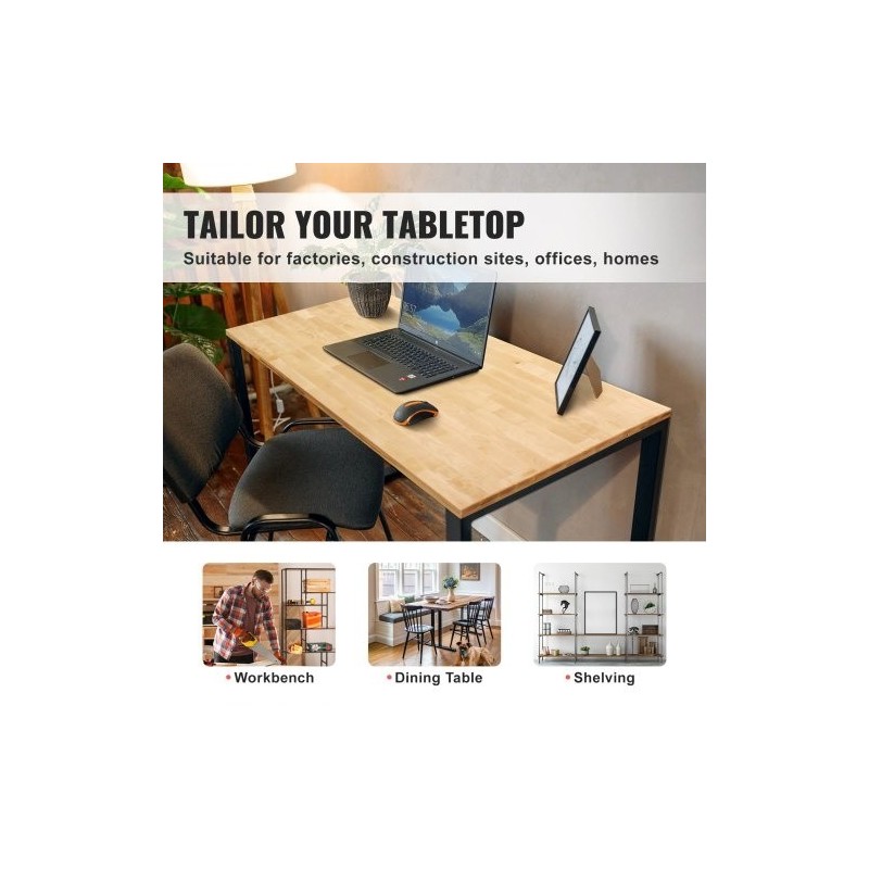 Pöytätaso vaahterapuu 1500×750 mm 38 mm kantavuus 150 kg