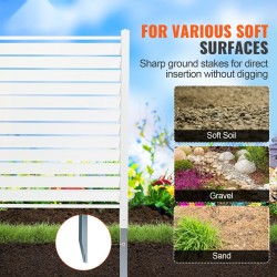 PVC säleikköpaneelit 48 tuumaa 48 tuumaa 2 paneelia valkoinen sinkityt maakiilat