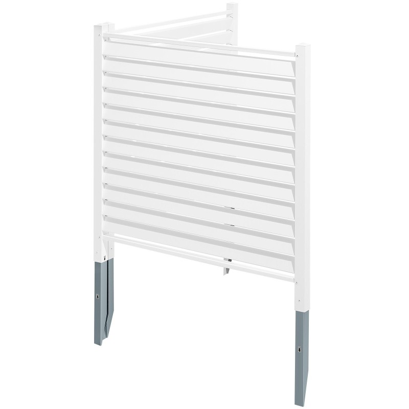 PVC säleikköpaneelit 48 tuumaa 48 tuumaa 2 paneelia valkoinen sinkityt maakiilat