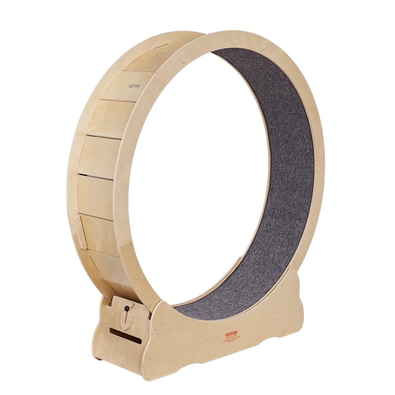 Kissojen juoksupyörä 52 tuumaa koivu- ja haapamonikerrosvaneri sisäkäyttöön irrotettavalla sisämatolla