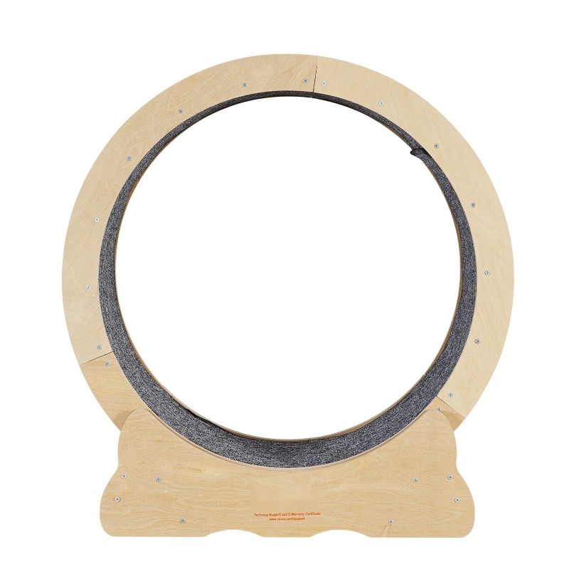 Kissan juoksupyörä koivu- ja haapamonikerrosvanerista 75 cm halkaisija irrotettava sisämatto