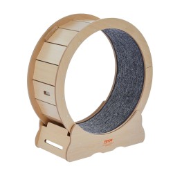 Kissan puinen harjoituspyörä sisäkäyttöön 75 cm ulkohalkaisija irrotettavalla matolla