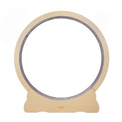 Puinen kissan juoksupyörä MDF 132 cm ulkohalkaisijalla irrotettavalla matolla sisäkäyttöön