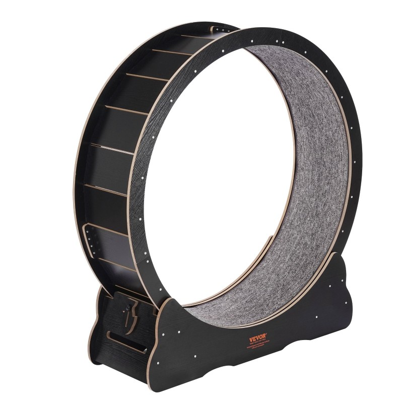 Puurunkoinen kissan juoksupyörä 110 cm ulkohalkaisija irrotettava sisämatto hiljainen