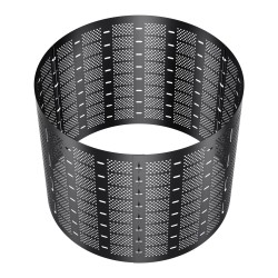 Kompostori HDPE muovinen 1000 l ulkokäyttöön musta 335 x 90 cm