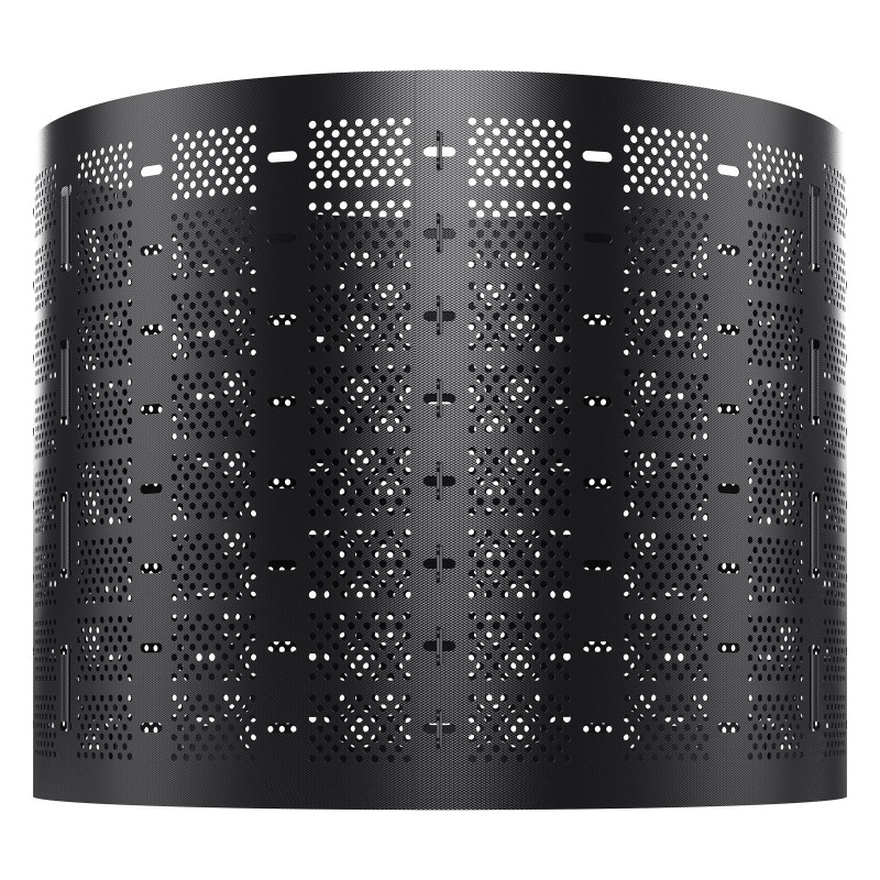 Kompostori HDPE-muovinen 1000 l ulkokäyttöön musta 335 x 90 cm