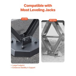 Kumiset tunkkialustat 4 kpl 203x203x76 mm 2,3 t saksitunkille