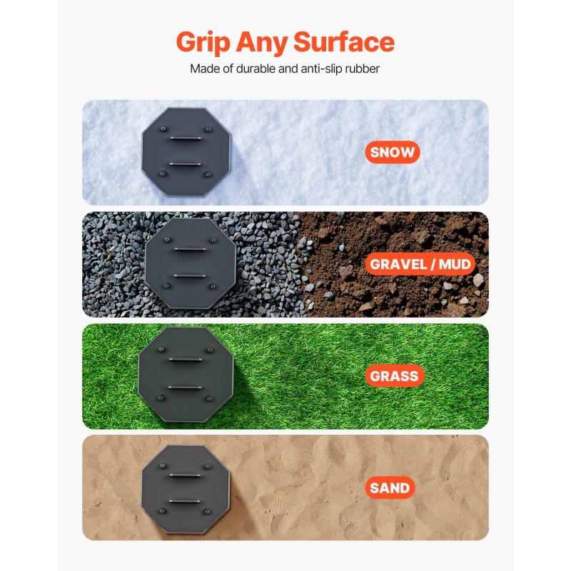 Kumiset tunkkialustat 4 kpl 203x203x76 mm 2,3 t saksitunkille