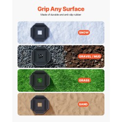 Kumitasauslevyt 5,5 tuuman neliötukijaloille matkailuautoihin 4 kpl