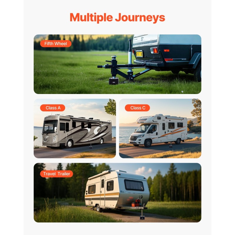 Perävaunun tunkkilohko PP-muovinen 152 mm korkeus 2,7 tonnin kantavuus 1 kpl