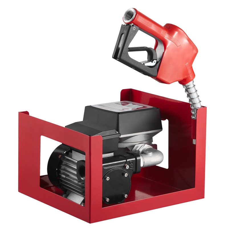 Polttoaineensiirtopumppu kuusikymmentä litraa minuutissa valurautainen pumppupää kuparimoottori mittarilla automaattipistoolilla