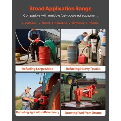 Sähköinen polttoaineensiirtopumppu 57 l/min valurautarunko 2,4 m imukorkeus 11,28 m nostokorkeus