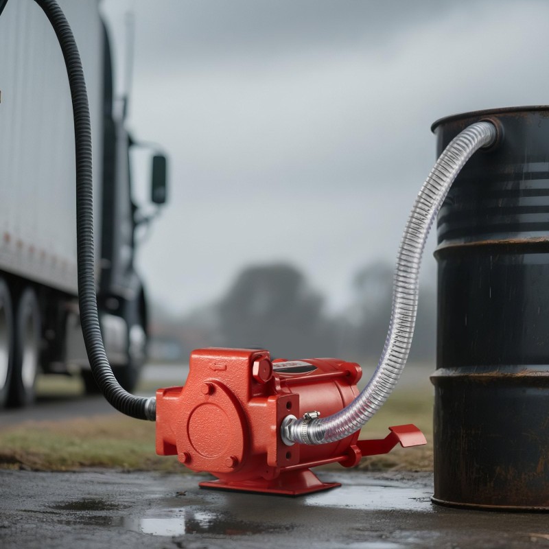 Sähköinen polttoaineensiirtopumppu 76 l/min kuparimoottori valurautarunko automaattinen polttoainepistooli purkuletku