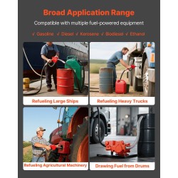 Polttoaineensiirtopumppu 230 V 76 l/min valurautarunkoinen virtausmittarilla ja sulkupistoolilla