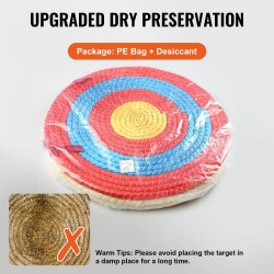 Jousiammuntataulu olkinen pyöreä 20-tuumainen kolme kerrosta käsintehty kantokahvalla