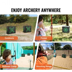 Jousiammuntatausta XPE-vaahtopinta 16x18 tuumaa kannettava musta ammuttavissa kaikilta sivuilta