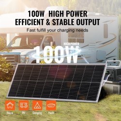 Monokideaurinkopaneelisarja 100W 12V lataussäätimellä IP68 ulkokäyttöön matkailuautoihin veneisiin mökille
