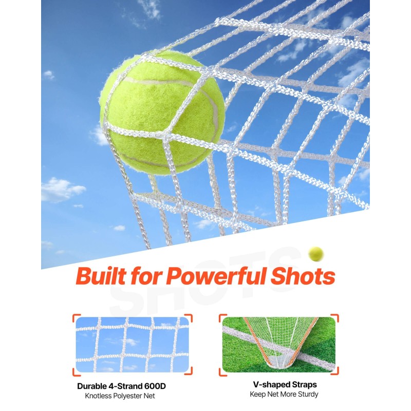 Lacrosse-maali teräsrunko 6x6x7ft harjoitusmaali kannettava kantolaukulla nuorille ja aikuisille