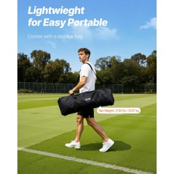 Lacrosse-maali teräsrunko 6x6x7ft harjoitusmaali kannettava kantolaukulla nuorille ja aikuisille