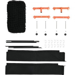 Maalitaustaverkko lacrosseen ja jääkiekkoon solmuton polyesteriverkko 12x9 jalkaa 14 karabiinihakaa