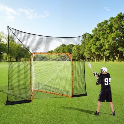 Polyesterinen taustaverkko 279x360 cm 14 karabiinia lacrosse- ja jääkiekkoharjoitteluun