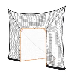 Polyesterinen taustaverkko 279x360 cm 14 karabiinia lacrosse- ja jääkiekkoharjoitteluun