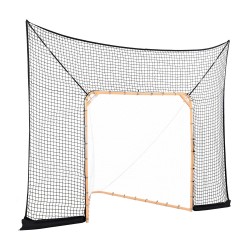Polyesterinen taustaverkko 279x360 cm 14 karabiinia lacrosse- ja jääkiekkoharjoitteluun