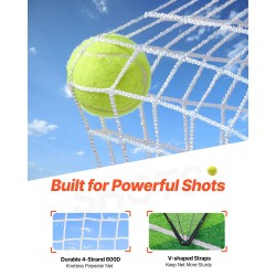 Lacrosse-harjoitusmaali 1828×1828×2134 mm lasikuitutangolla solmuttomalla polyesteriverkolla metallijalustalla kantolaukulla