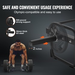 Kuusikulmainen trap-tanko terästä 225 kg kantavuus 1415 mm pituus kotikäyttöön