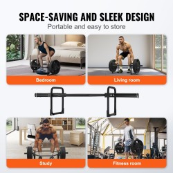 Kuusikulmainen trap-tanko terästä 225 kg kantavuus 1415 mm pituus kotikäyttöön