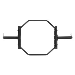 Kuusikulmainen trap-tanko terästä 225 kg kantavuus 1415 mm pituus kotikäyttöön