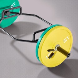 Kuusikulmainen trap-tanko teräs 50 mm holkit 360 kg kapasiteetti karhennetut kahvat