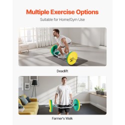 Kuusikulmainen terästanko 50 mm keskireikä 360 kg karhennetut kahvat