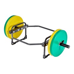 Kuusikulmainen tanko teräs 50 mm holkit 240 kg musta