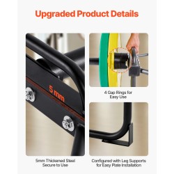 Kuusikulmainen tanko teräs 50 mm holkit 240 kg musta