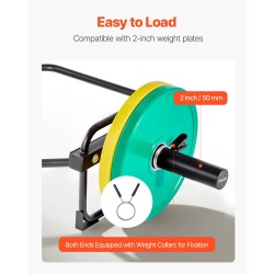 Kuusikulmainen tanko teräs 50 mm holkit 240 kg musta