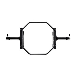 Kuusikulmainen tanko teräs 50 mm holkit 240 kg musta