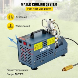 Korkeapainekompressori 1800W 220V 300BAR vesijäähdytys PCP-ilmakivääreille paintball-säiliöille